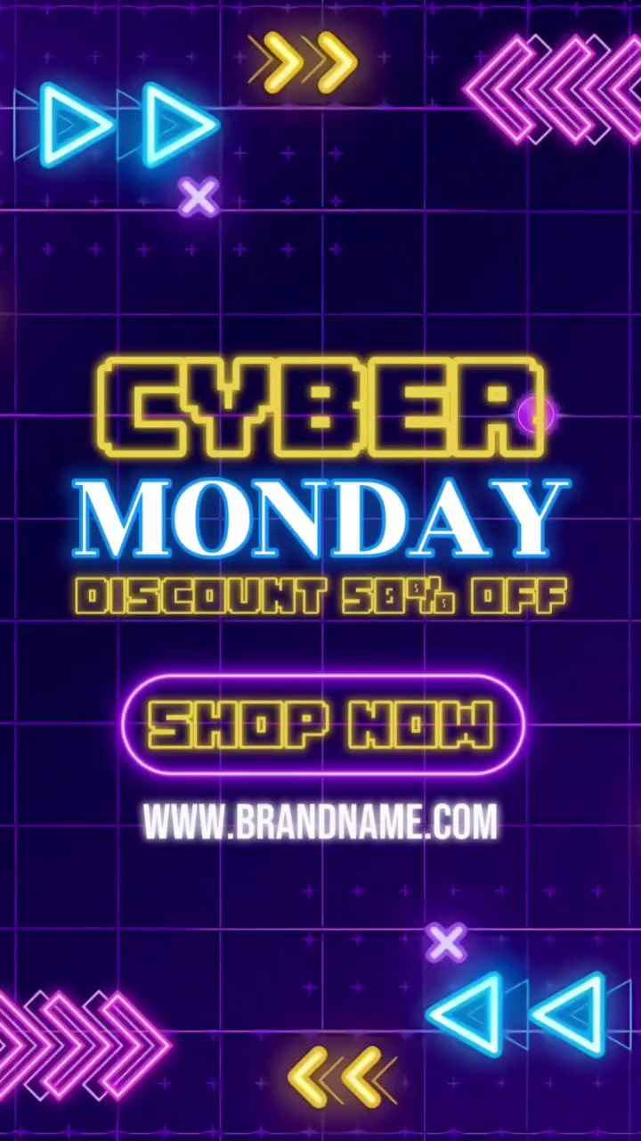 Industria general / Electrónica 3C / Moda- Video creativo del Cyber Monday