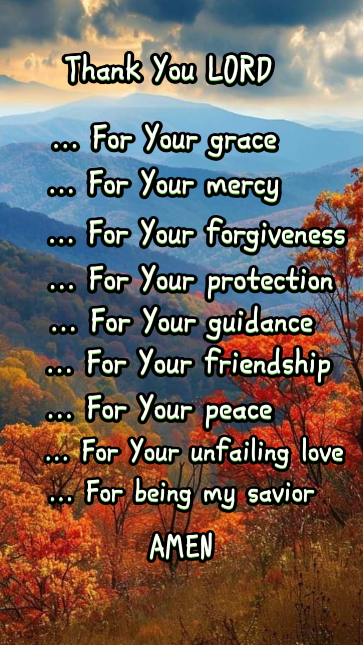 Thank you Lord