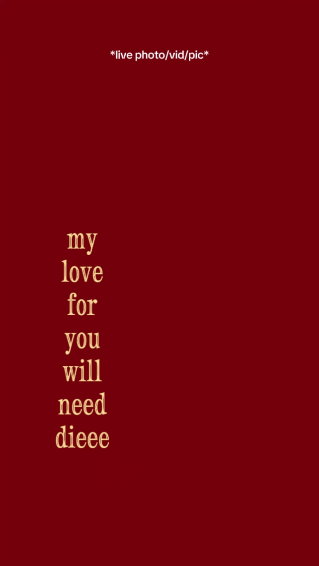 my love for you