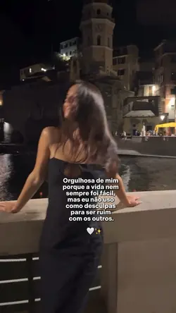 Orgulhosa de mim. 