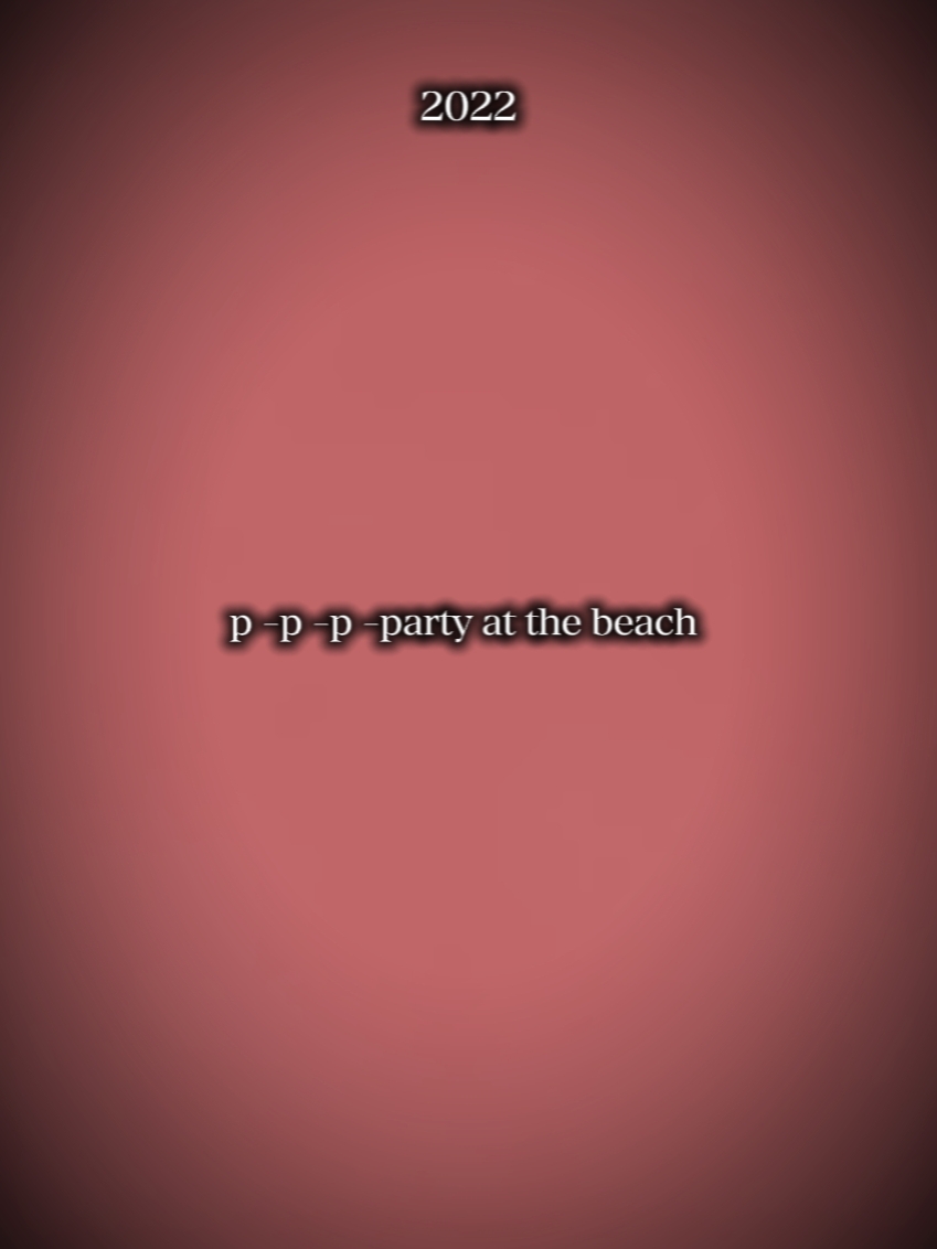 Party sa beach?