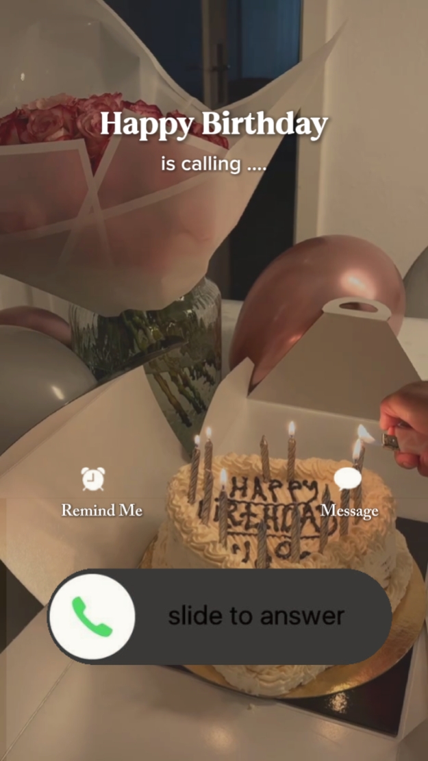 Chamada de aniversário 