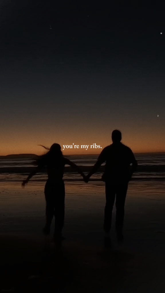 my ribs.