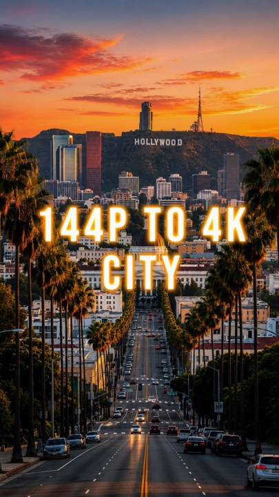 144p To 4k City