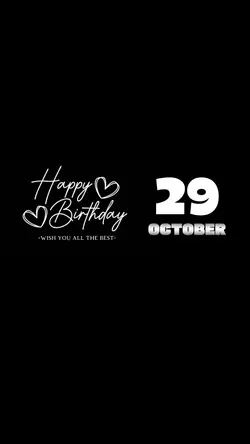 HBD 29 OCTOBER