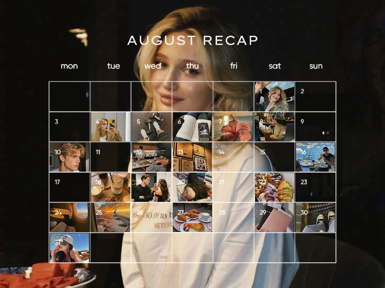 August calendar dump