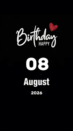 Hbd 08 August 2026 