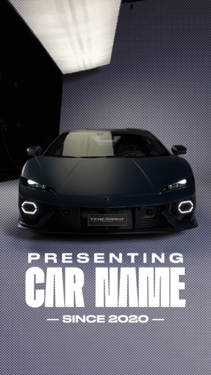 Plantilla de coche