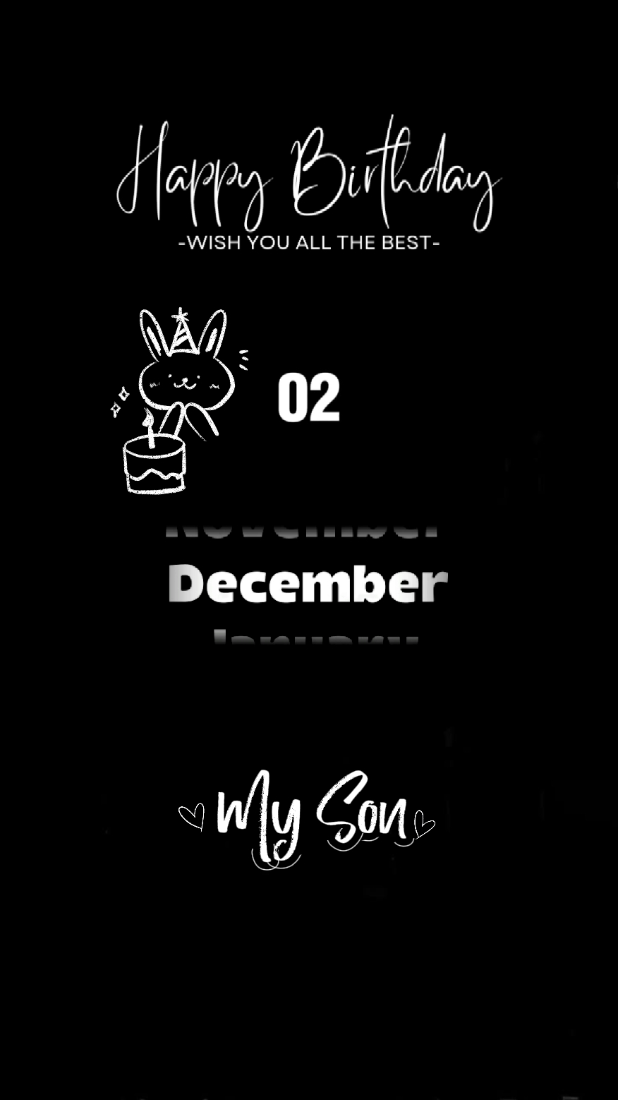 Selamat ulang tahun 2 Desember Anakku