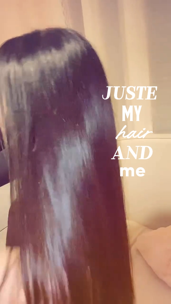 my hair.
