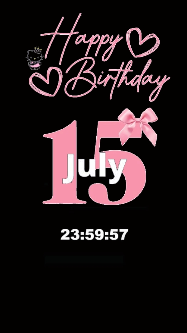 15 de julio Cumpleaños 