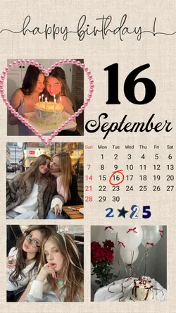 BIRTHDAY 16 SEPT