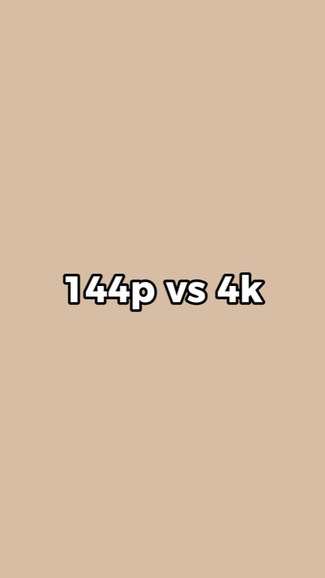Tendencia de 144p vs 4k
