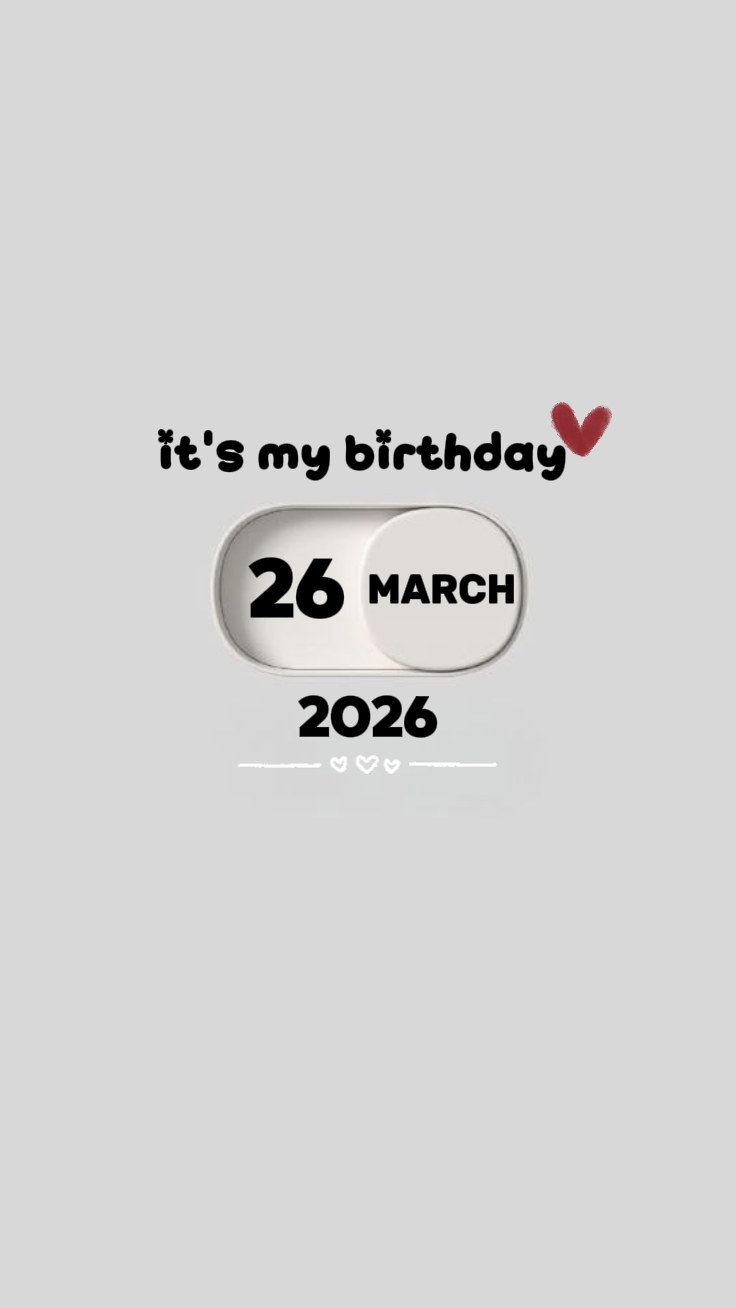 MI CUMPLEAÑOS 26 DE MARZO