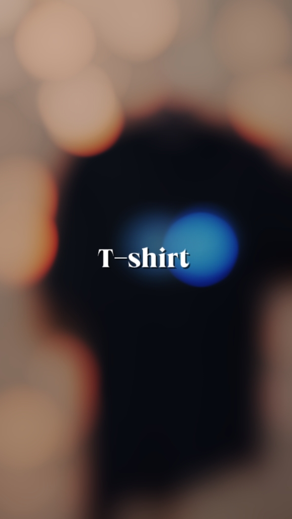 Iklan produto t-shirt
