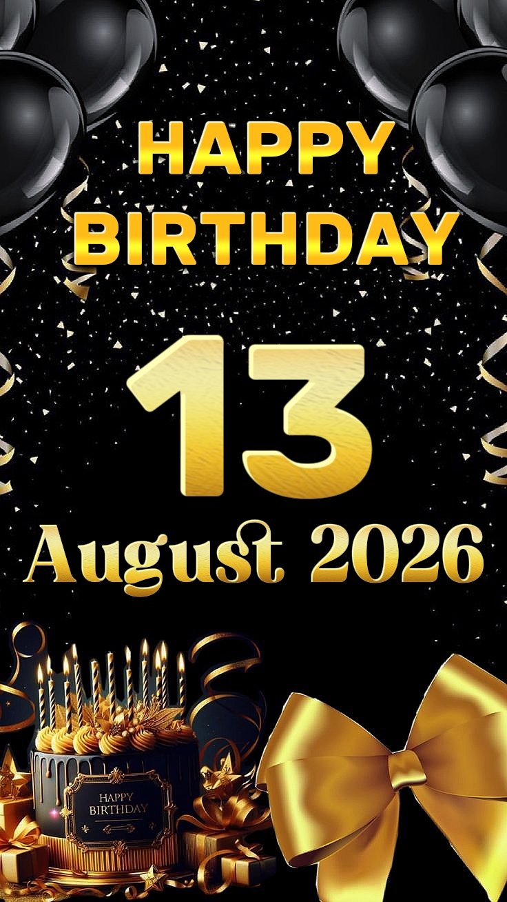 Birthday 13 August 