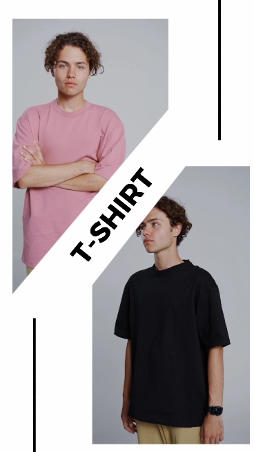Men T-Shirt Product Display TikTok Style 