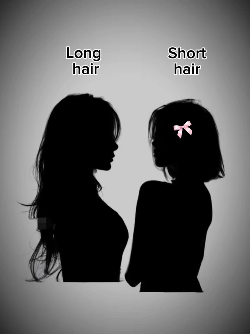 Cabello largo y corto