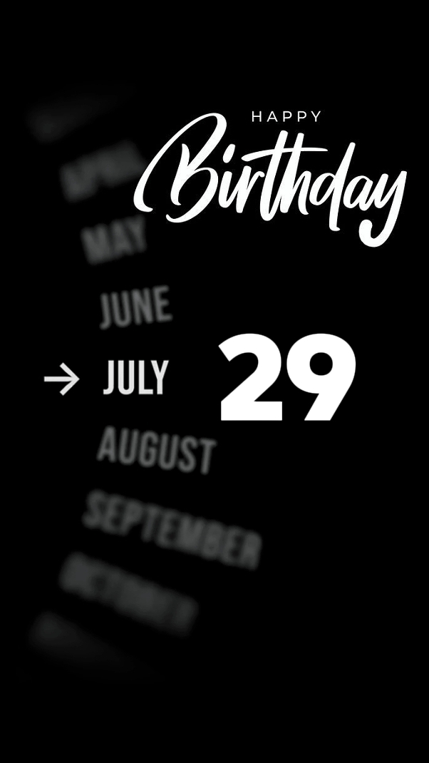 HBD TEMAN 29 JULI