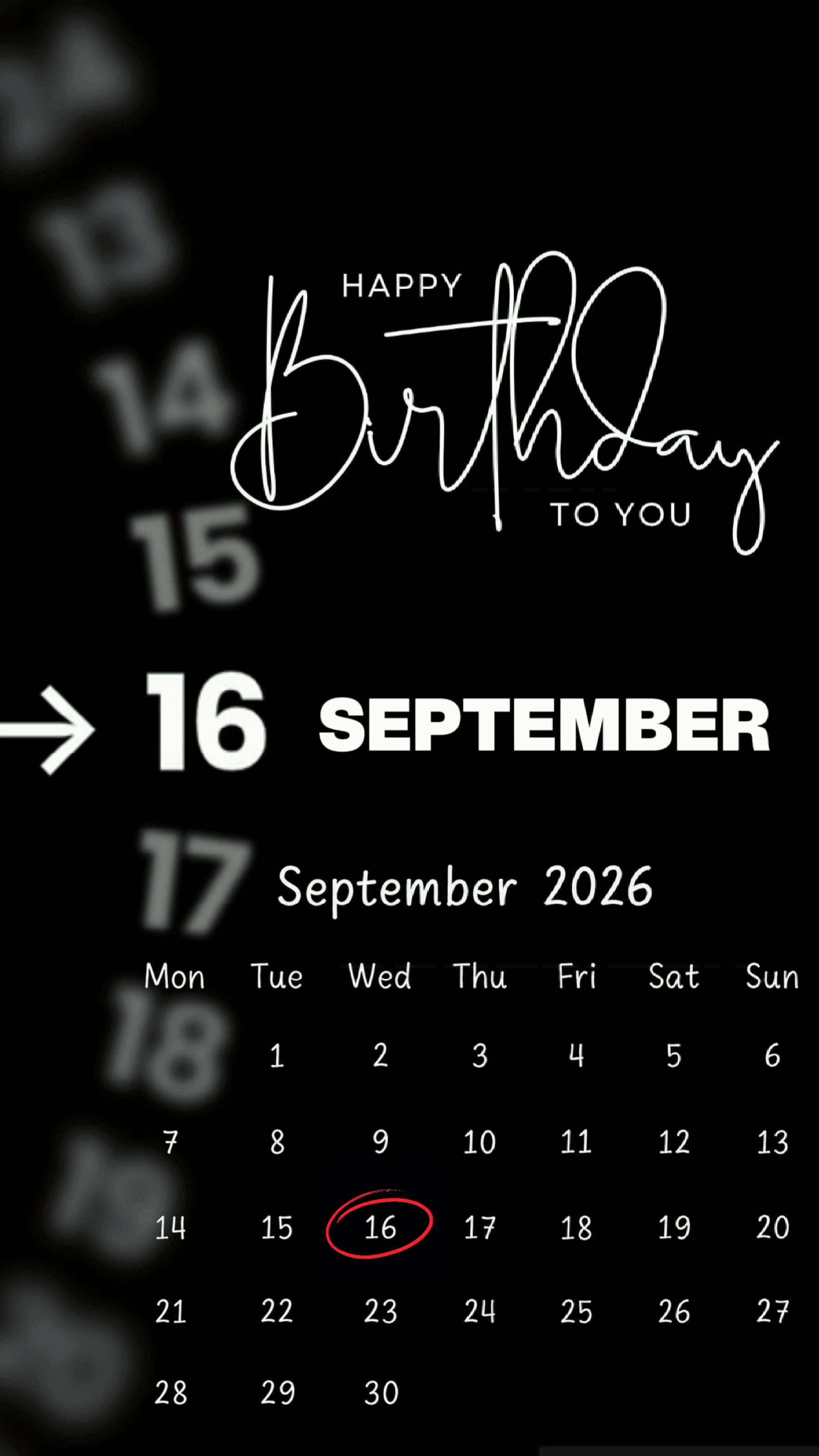 HBD ME 16 SEPTEMBER
