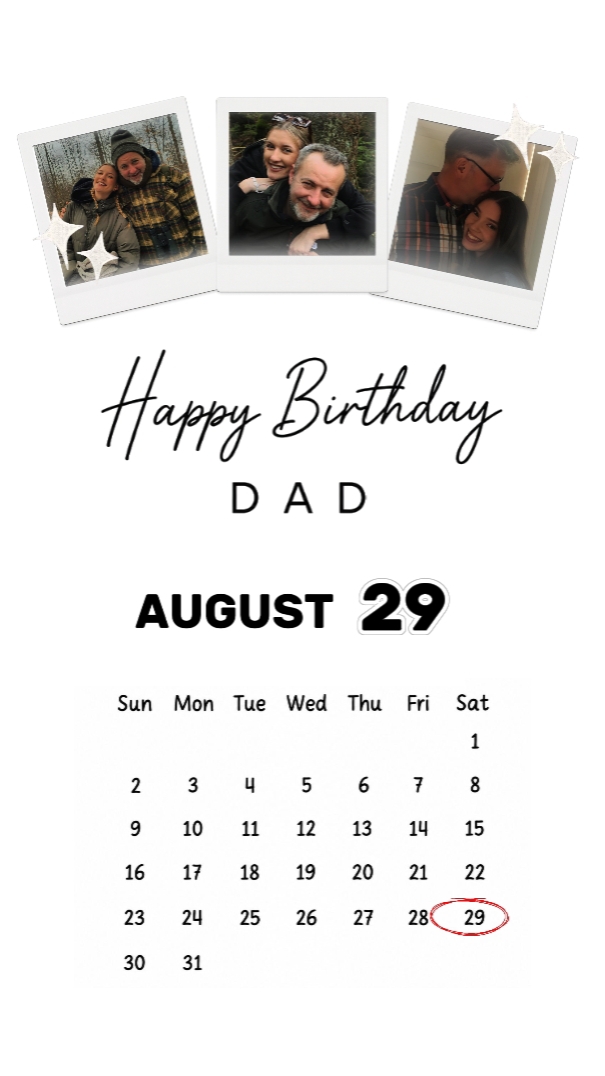 hbd dad 29 august