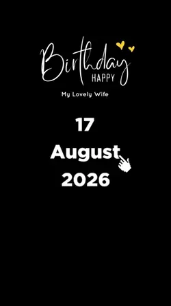HBD WIFE 17 AUGUST
