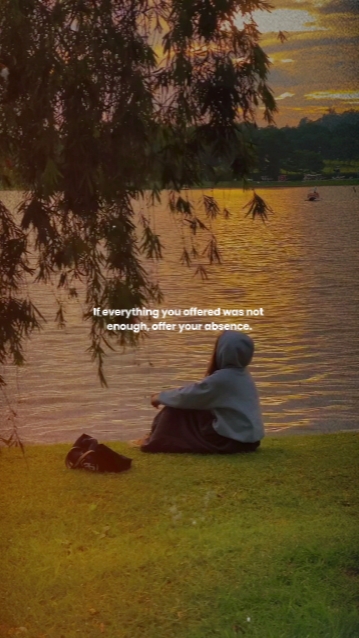 offer your absence 