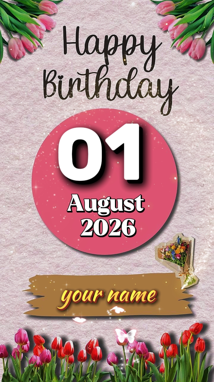HBD 01 August 2026