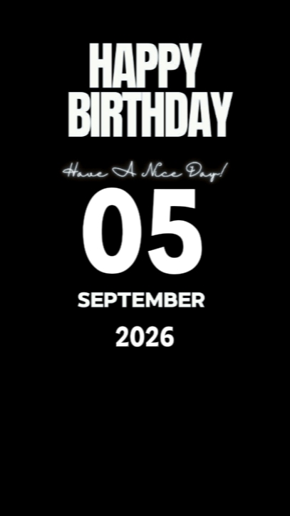 Joyeux anniversaire à toi 