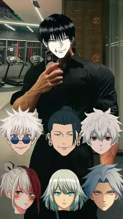 anime head stickers
