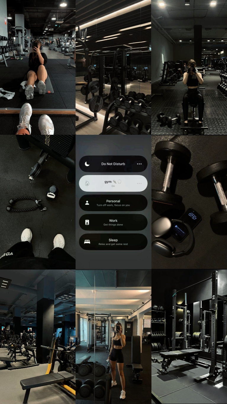 Fotos de collage de gimnasio