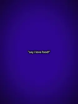 I love food
