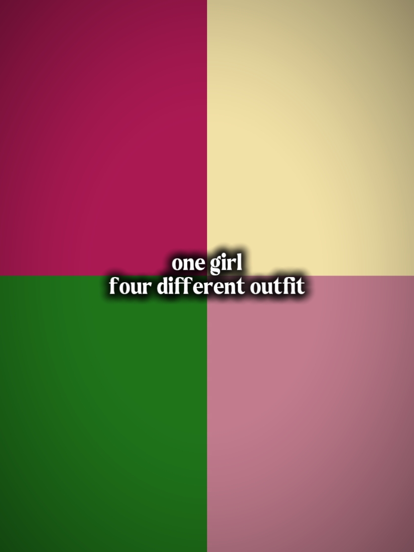 1Mädchen 4 diff Outfit