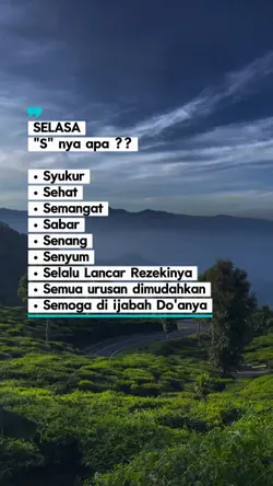 Selasa "S"nya apa