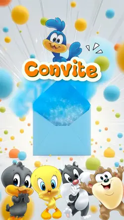 Convite Looney tunes