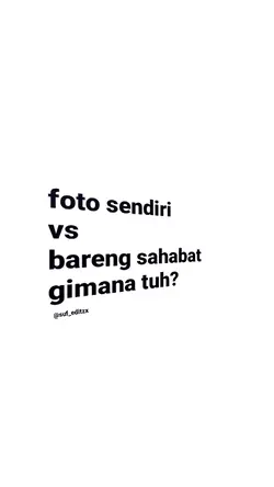 sendiri vs bareng