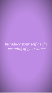 Meaning your name