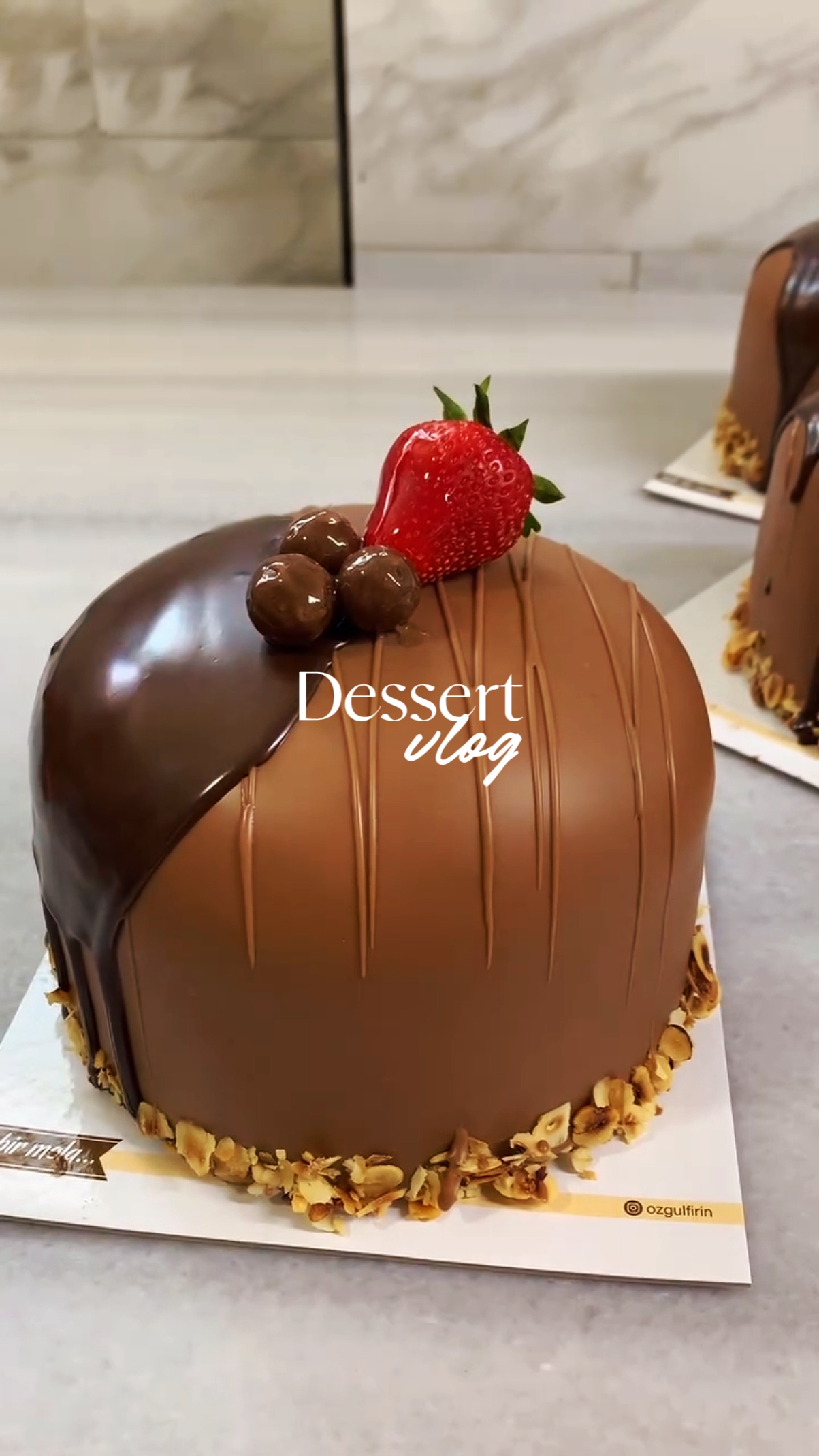 Recorte de vlog de postre