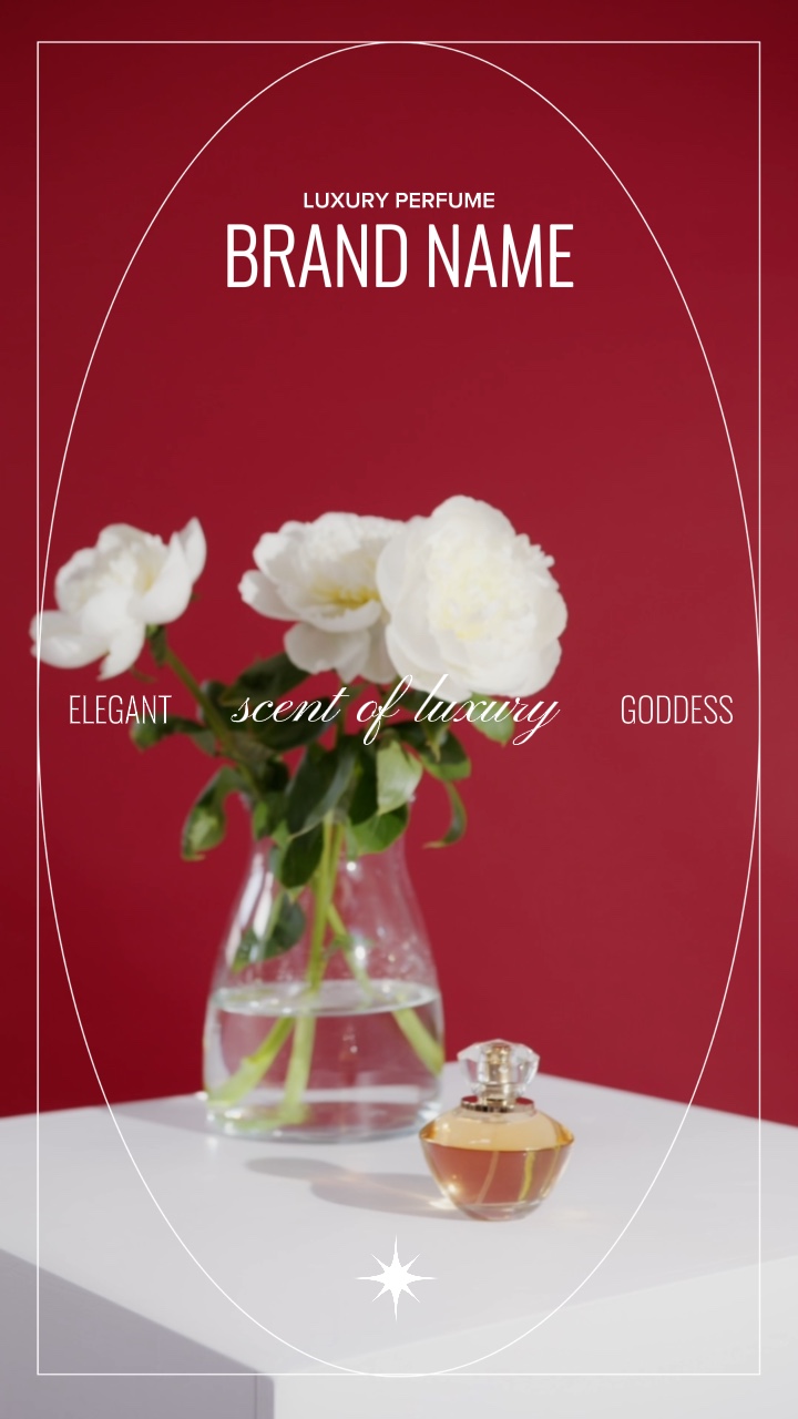 Marque de parfum de luxe dans le style magazine