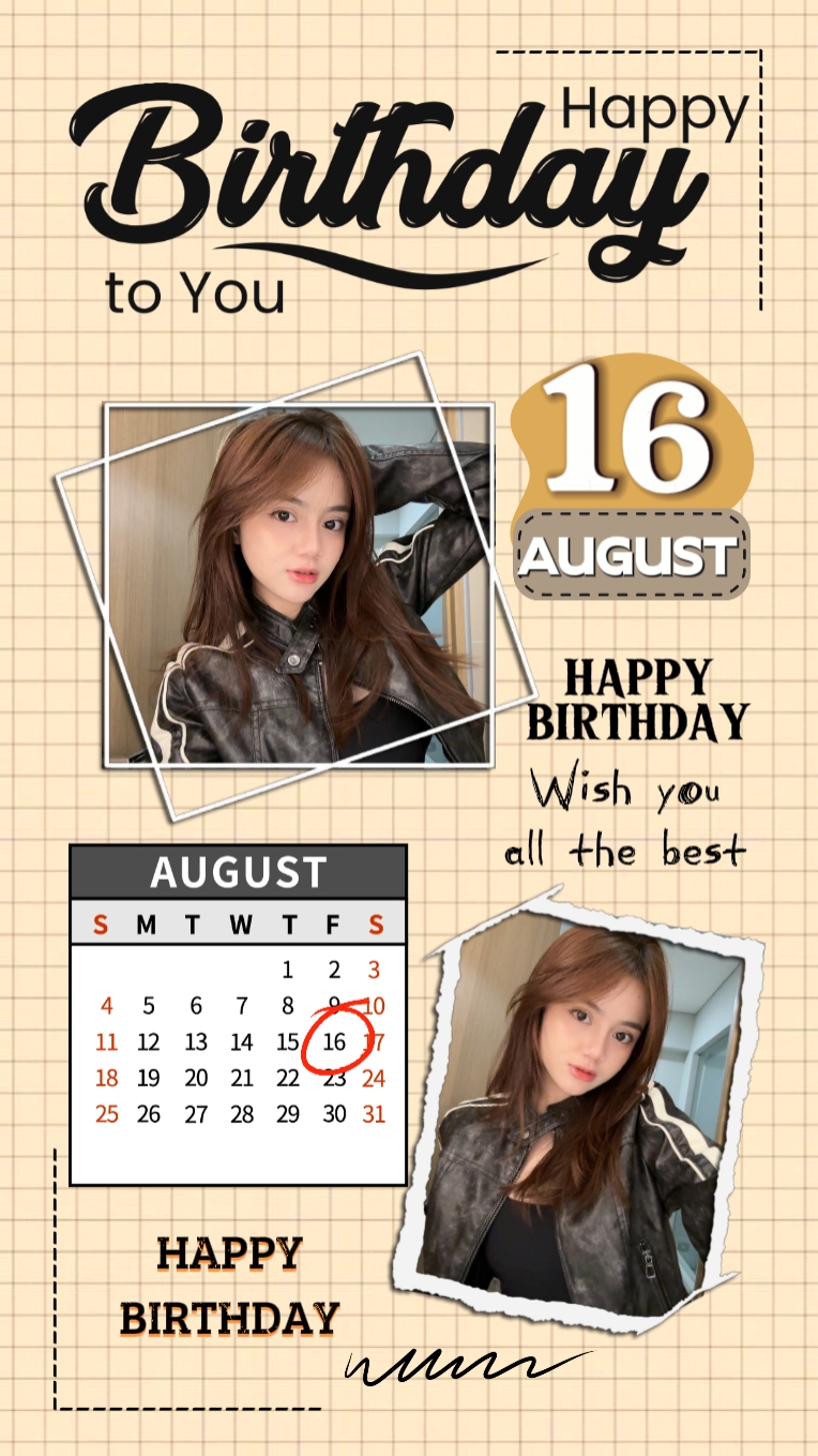 16 AUGUST HBD 2024