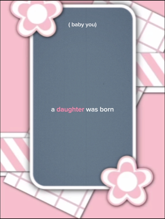 a daughter was born
