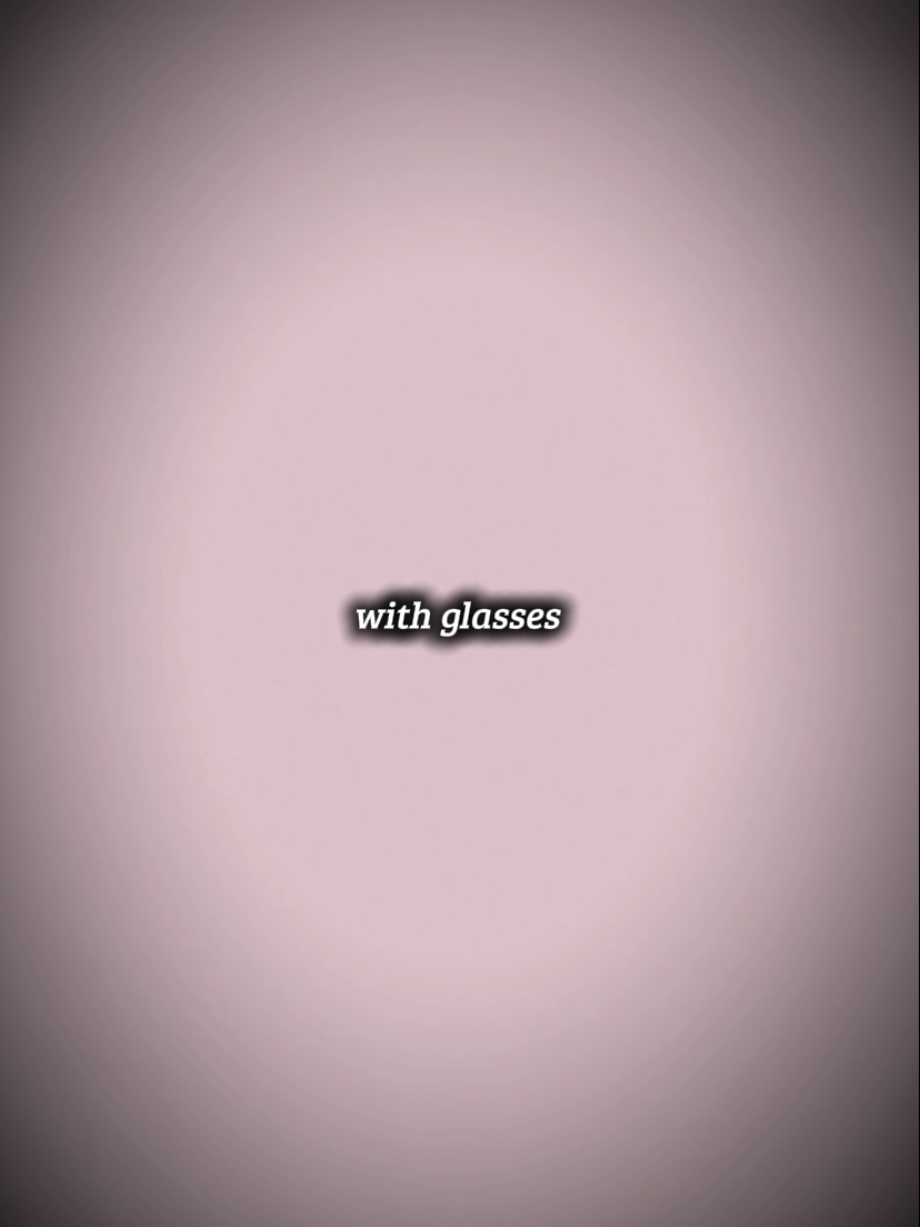 with glasses 