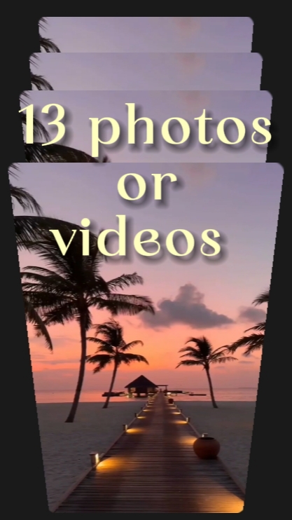 13 photos or videos 