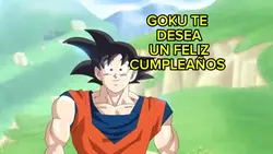 Goku te felicitó