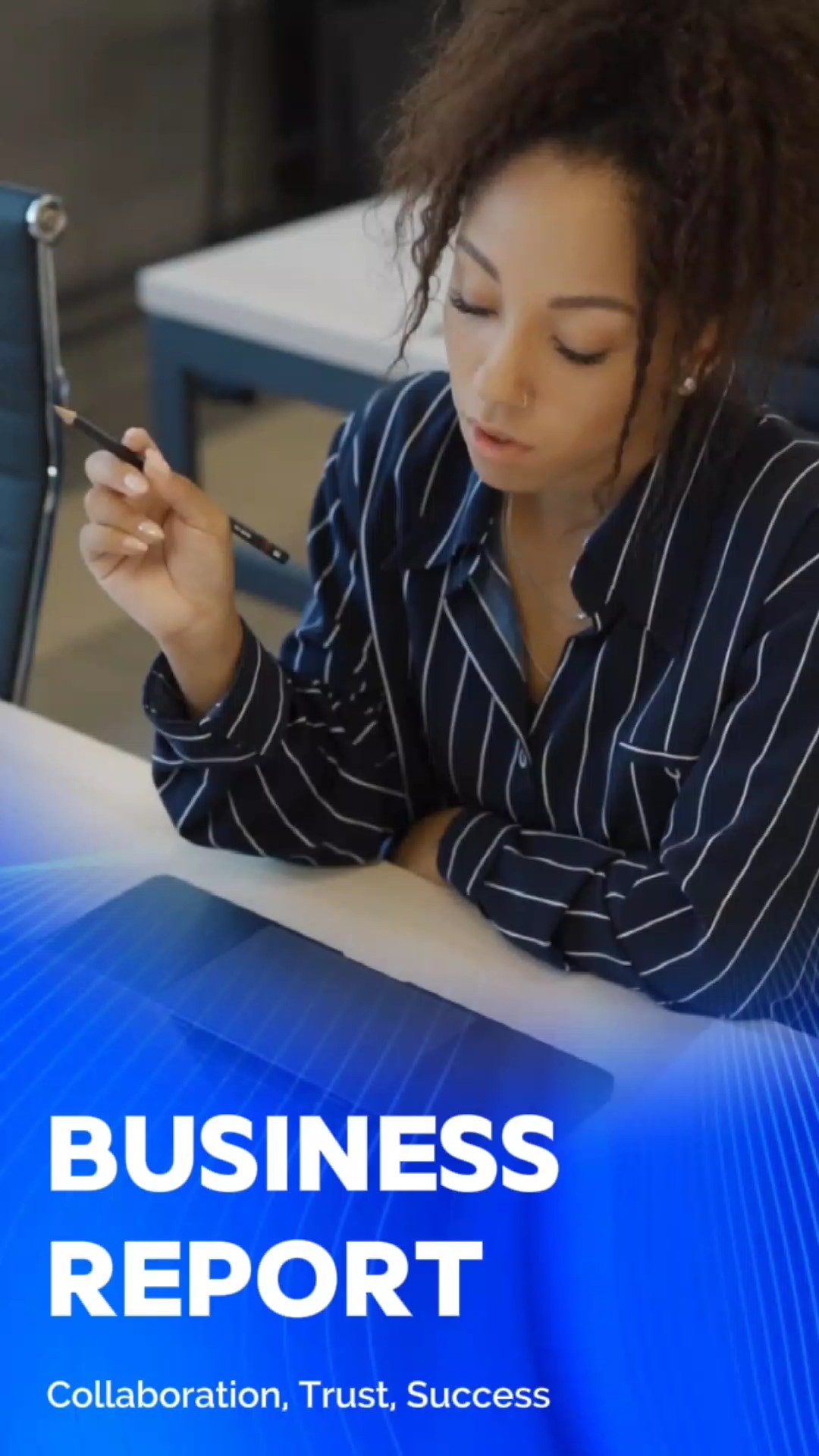 Informe de negocios corporativo y de negocios de estilo minimalista