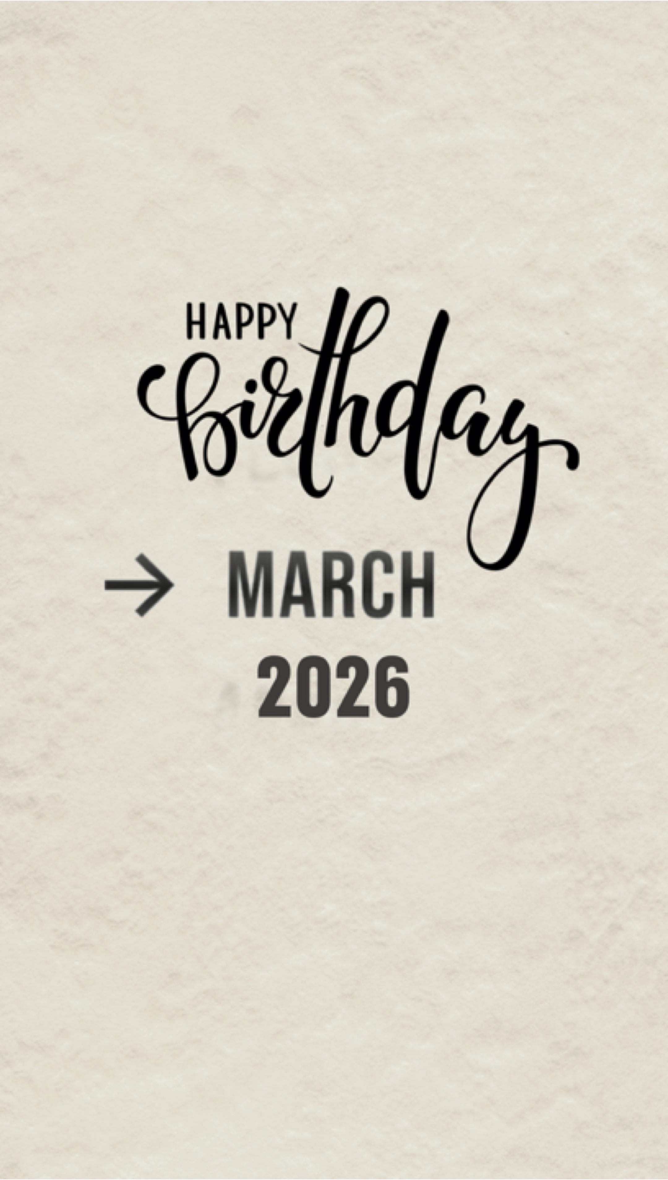 ULANG TAHUN MARET 2026