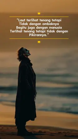laut terlihat tenang