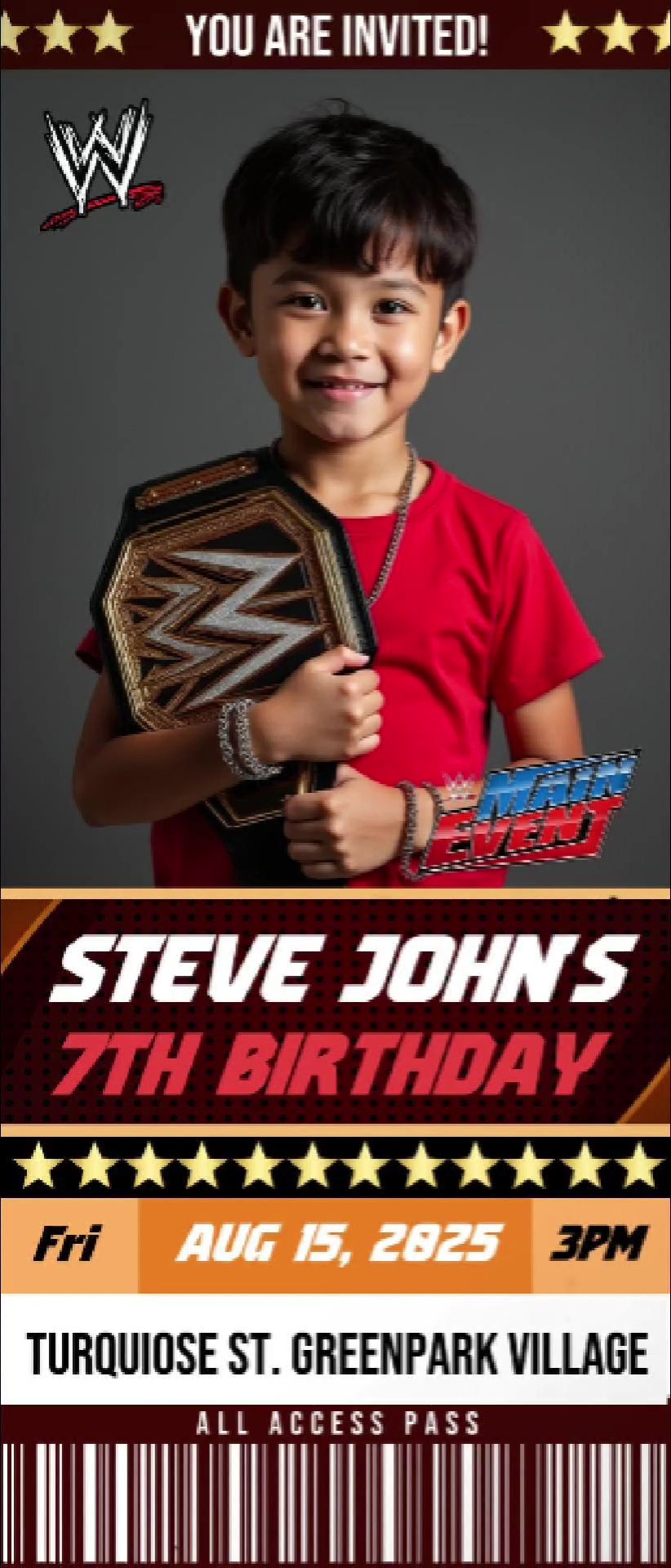 Invitación WWE
