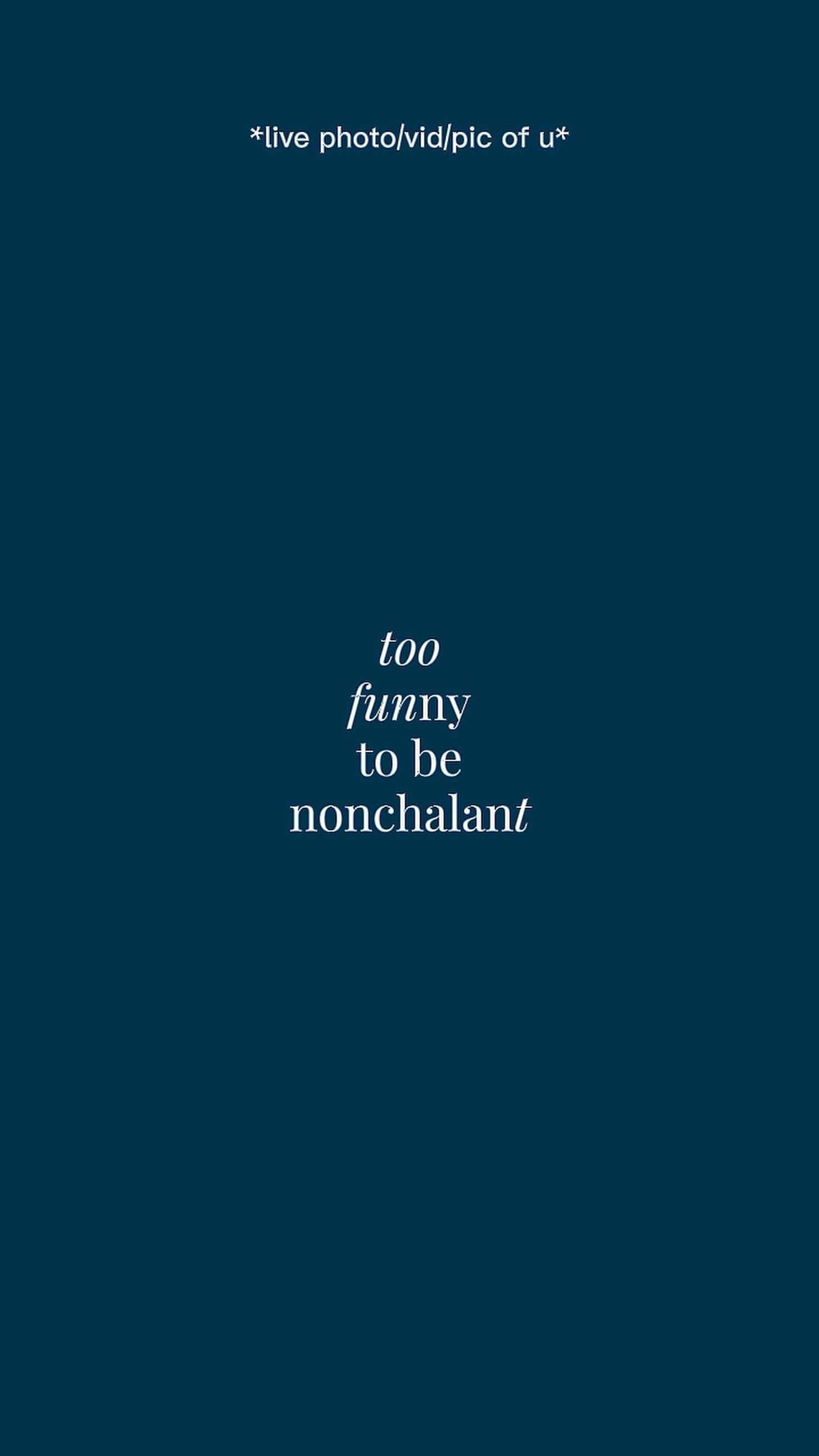 nonchalant 