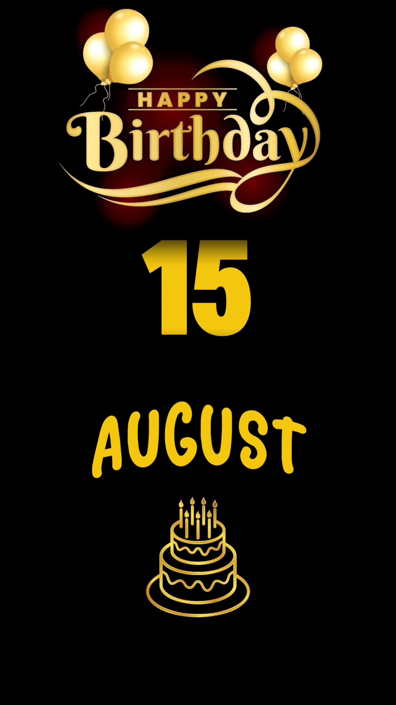 Birthday 15 August